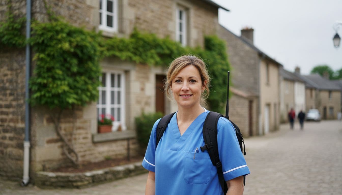 Village rural en Normandie, France